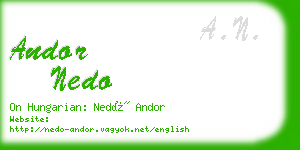 andor nedo business card